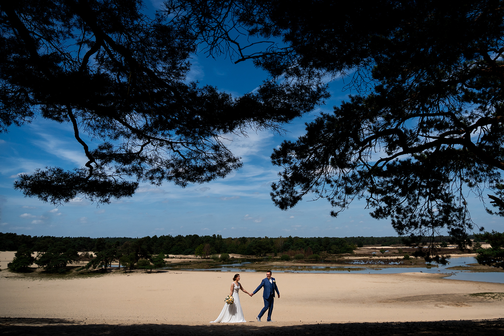 Trouwfoto Loonse en Drunense Duinen